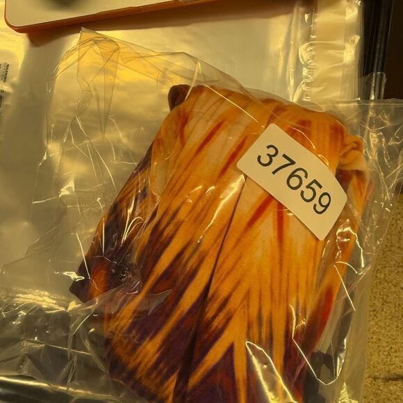 A New Approach Skirt Women S Small Orange Striped Maxi Long Rayon Mid Rise - Picture 7 of 7